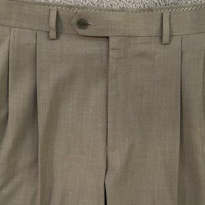 Ralph Lauren - Pleated Suit Pants - Men | Color: Light Brown / Grey | 36 / 32